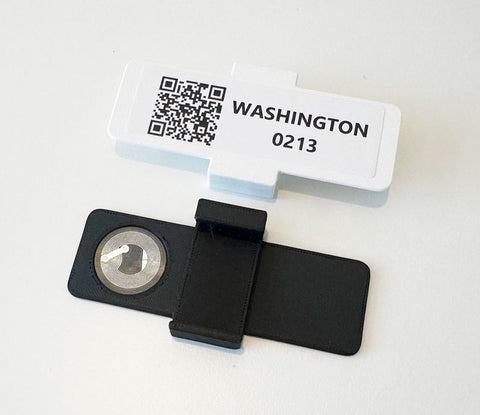 ID tag clip for labels and NFC tags Prusa mk series 3D printers