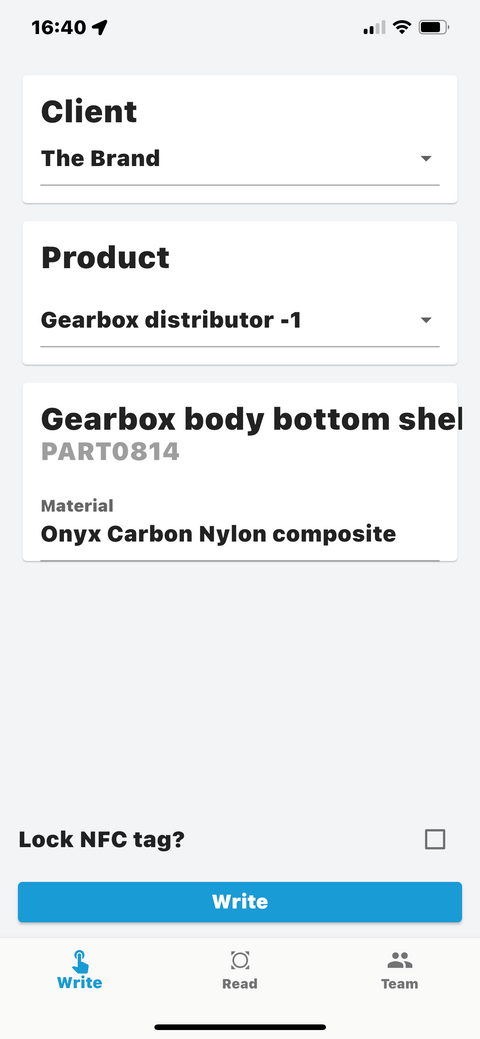 whatt.io NFC programming tool - APP for Google Android